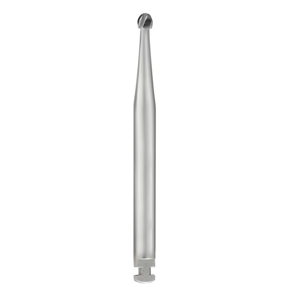 SS White RA 3 Round Carbide Bur for slow speed latch, pack of 10 burs