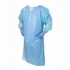 STRONG PE (Polyethylene) Cover Gown, 15/Pk, Blue, Universal. Over-the-head