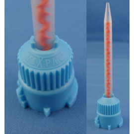 MIXPAC HP Mixing Tips, Blue (Orange inside) 25/Pk MIXPAC HP Mixing Tips, Blue (Orange inside) 25/Pk