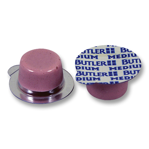 Butler Medium grit, Cherry Prophy Paste with Fluoride. Box of 200 Unit