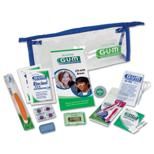 GUM Orthodontic Premium Kit 12/Pk. Kit gives your patients the proper