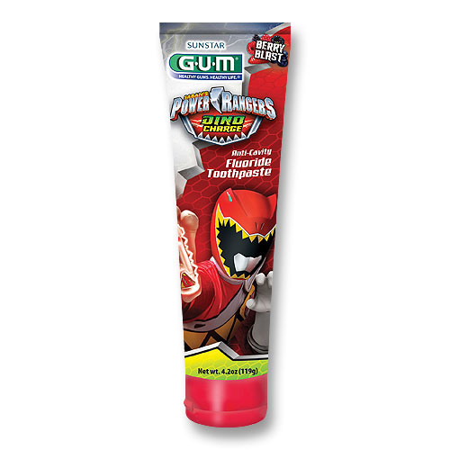 GUM Power Rangers Toothpaste 4.2 oz. Tube. Win the battle against evil
