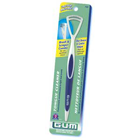 GUM 2 in 1 Tongue Cleaner, Assorted Colors. Box of 6