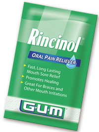 Rincinol Oral Bandage Sachets. Fast Long Lasting Rincinol Oral Bandage Sachets. Fast Long Lasting
