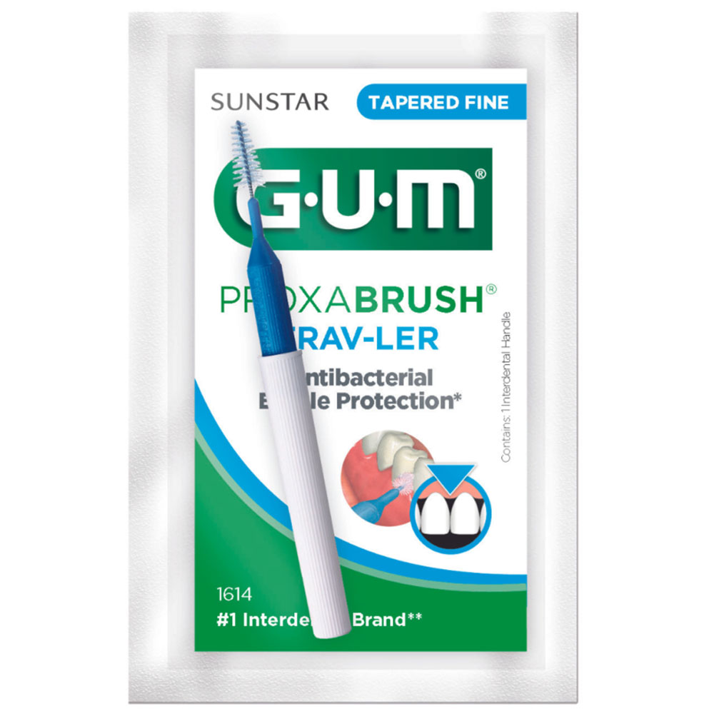 Proxabrush TravLer, Tapered pocketsized interdental brush, bendable