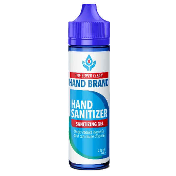 The Super Clean Hand Brand 70 Alcohol Hand Sanitizer Gel, 2oz Bottle