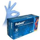 Aurelia Robust Nitrile gloves: SMALL 100/Bx. Powder-Free, Micro-Textured, Blue