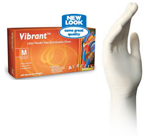 Aurelia Vibrant Latex Gloves: SMALL 100/Bx. Powde Aurelia Vibrant Latex Gloves: SMALL 100/Bx. Powde
