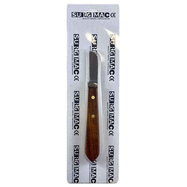 Surgimac 6R Laboratory Knife with 1.5" Stainless Steel Blade, Wooden