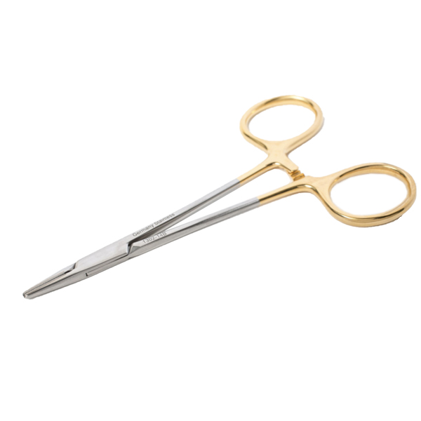 SurgiMac 5" ster Needle Holder w/ Gold Handles, 1/Pk Net32