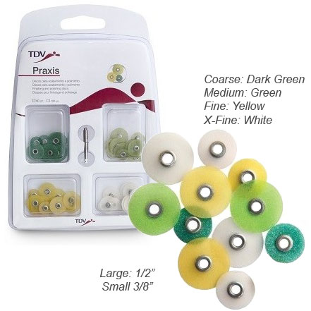 Praxis Sandpaper Discs - 60 Assorted Discs + Mand Praxis Sandpaper Discs - 60 Assorted Discs + Mand