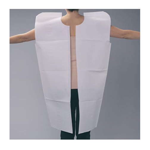 Avalon Papers Exam Gowns, Tissue/Poly/Tissue, White, Package of 50