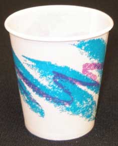 Tidi Jazz Pattern 3 oz. Waxed Paper Drinking Cups Tidi Jazz Pattern 3 oz. Waxed Paper Drinking Cups