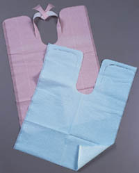 Tidi Mauve Contour Neck Patient Bibs with Neck Ti Tidi Mauve Contour Neck Patient Bibs with Neck Ti