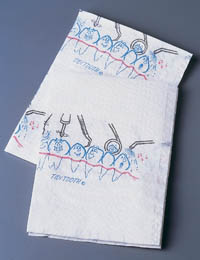 Tidi Tooth print Plain Rectangle (13" x 18") 2 Pl Tidi Tooth print Plain Rectangle (13" x 18") 2 Pl