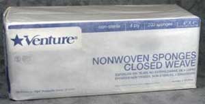 Venture 4" x 4" 4-ply (closed weave) Non-Sterile, Venture 4" x 4" 4-ply (closed weave) Non-Sterile,