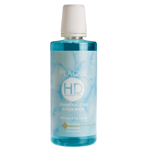 PLAQUE HD Remineralizing Mouth Rinse, is formulated with natural