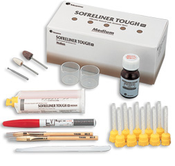 Sofreliner Tough Kit - Silicon Chairside Denture Reline Material: 54 Gm ...