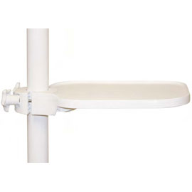 TPC US100 Post Mounted Utility White Tray. A 13" TPC US100 Post Mounted Utility White Tray. A 13"