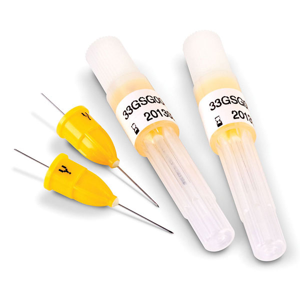 Tsk 33 Ga X Short 14mm Dental Needles Sterile 100 Box Yellow Plastic Hub Dental Supplies