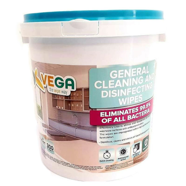 Vega General Cleaning and Disinfecting Wipes 300/ Vega General Cleaning and Disinfecting Wipes 300/