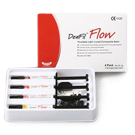 DenFil Flow Syringe Kit Shade A1 - 4 Syringes x 2 gram with 20