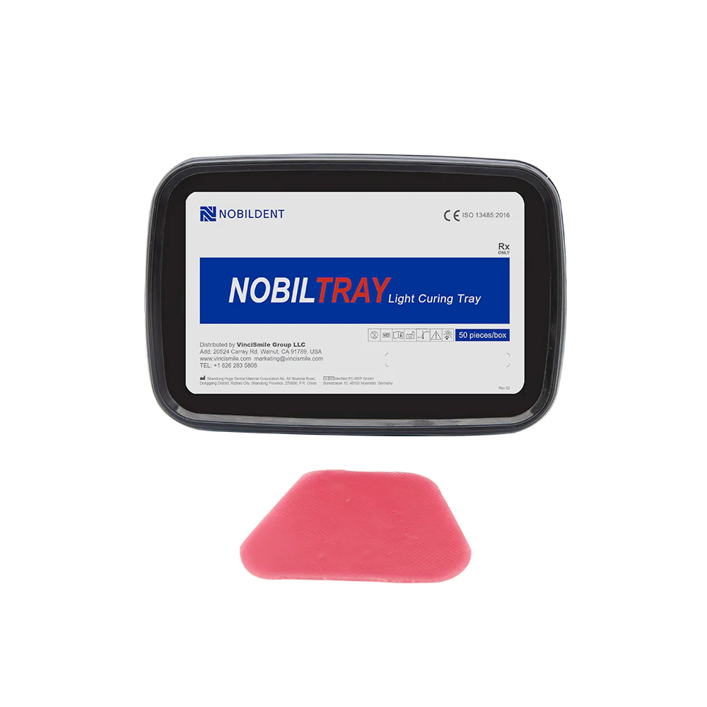 NOBILTRAY 2.3mm Pink Custom Tray Material, Light Curing, 50/Box Net32