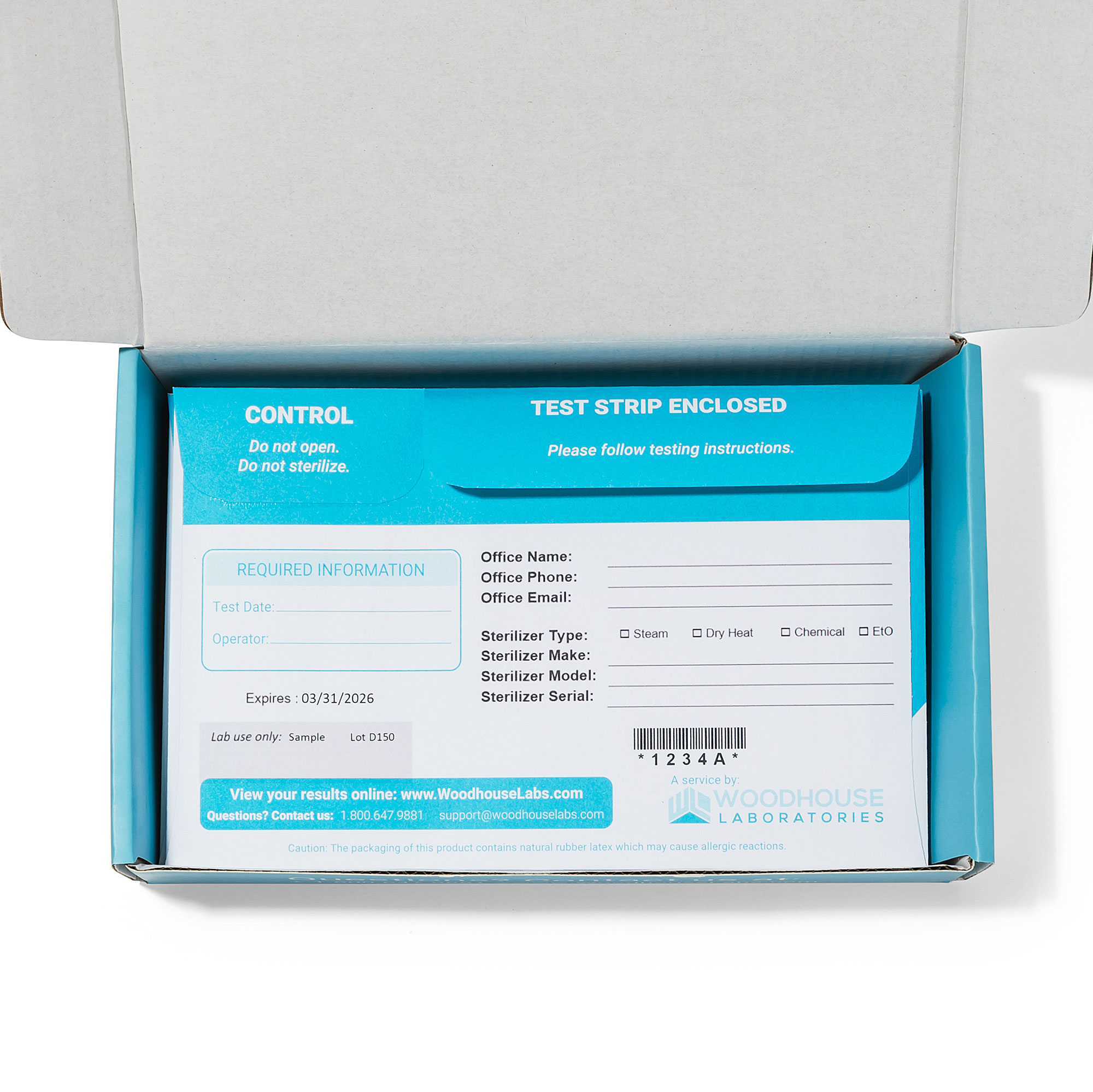 SporeAlert Weekly MailIn Sterilizer Monitoring Spore Testing Service, 52 Tests/Box Net32