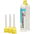 Elite Transparent Silicone with Yellow Tips, 50 ml Cartridge and 6 Mixing Tips
