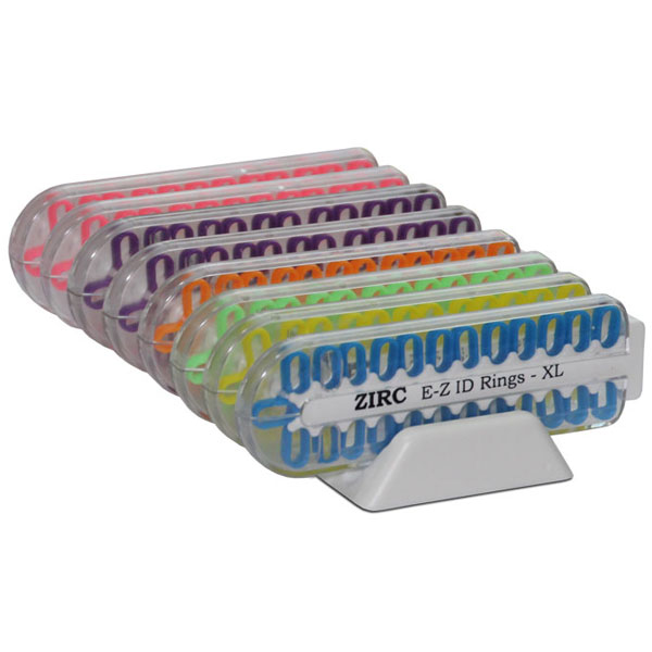 Color Coded Id Rings E-Z ID Instrument Rings, XL 200/Pk. - VIBRANT Kit. Just over 1/2 ...