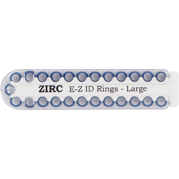 EZ ID Instrument Rings Large 1/4" Midnight Blue Package of 25 Rings