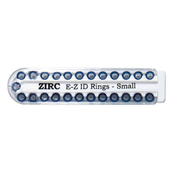EZ ID Instrument Rings Small 1/8" Midnight Blue Package of 25 Rings