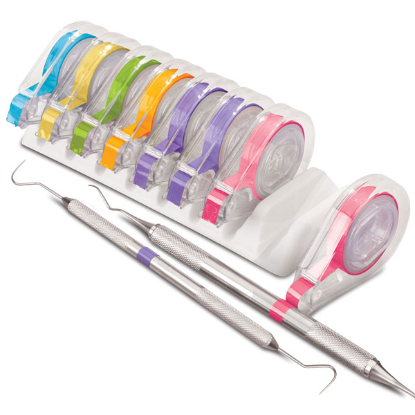 EZ ID Instrument Tape System Jewel Kit. Contains 8 3 ft. Rolls