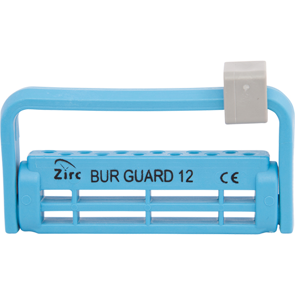 SteriBur Guard 12 Hole Bur Holder Neon Blue, Fits LA, FG and HP Burs