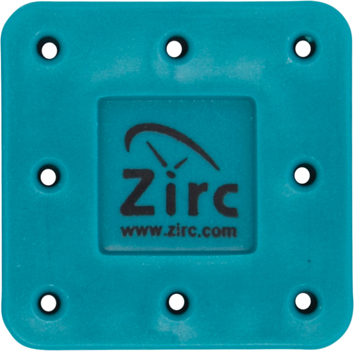 Zirc 8 Hole Teal, Magnetic Bur Block with Microba Zirc 8 Hole Teal, Magnetic Bur Block with Microba