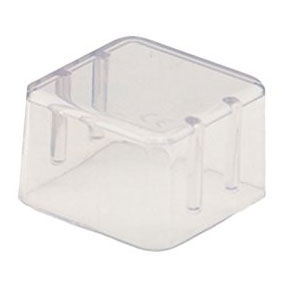 Zirc Bur Block Cover - 8 Hole 1" High, Clear Plas Zirc Bur Block Cover - 8 Hole 1" High, Clear Plas
