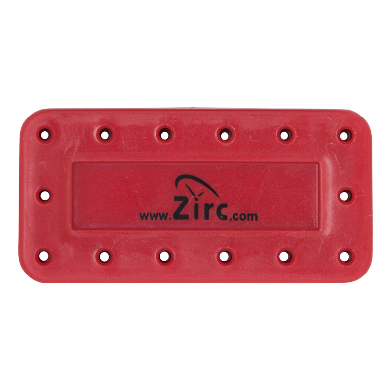 Zirc 14 Hole Red, Magnetic Bur Block with Microba Zirc 14 Hole Red, Magnetic Bur Block with Microba