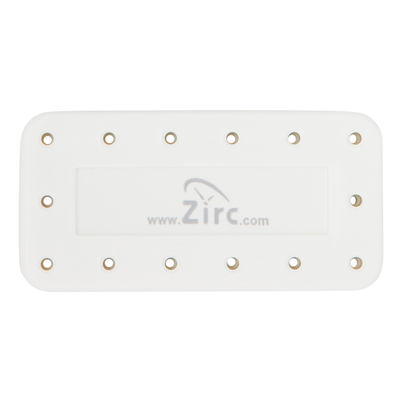 Zirc 14 Hole White, Magnetic Bur Block with Micro Zirc 14 Hole White, Magnetic Bur Block with Micro