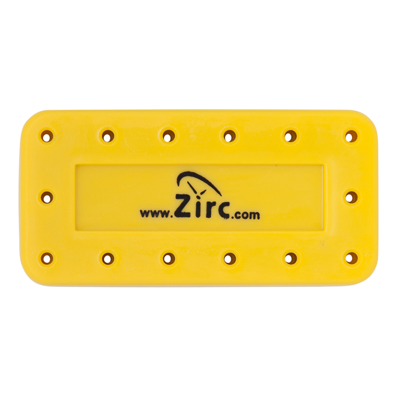 Zirc 14 Hole Neon Yellow, Magnetic Bur Block with Zirc 14 Hole Neon Yellow, Magnetic Bur Block with