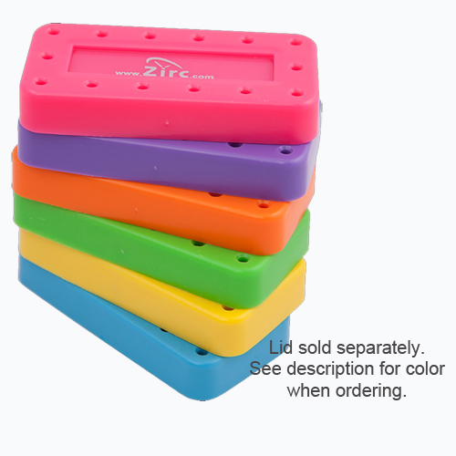 Zirc 14 Hole Neon Pink, Magnetic Bur Block with M Zirc 14 Hole Neon Pink, Magnetic Bur Block with M