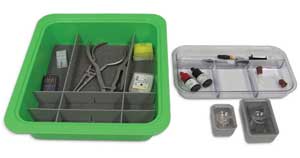 Zirc Procedure Tub - Blue, 12-3/4" x 11-3/16" x 4 Zirc Procedure Tub - Blue, 12-3/4" x 11-3/16" x 4