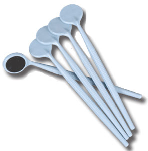 Zirc Mouth Mirror #5 Blue, One-Piece Autoclavable Zirc Mouth Mirror #5 Blue, One-Piece Autoclavable